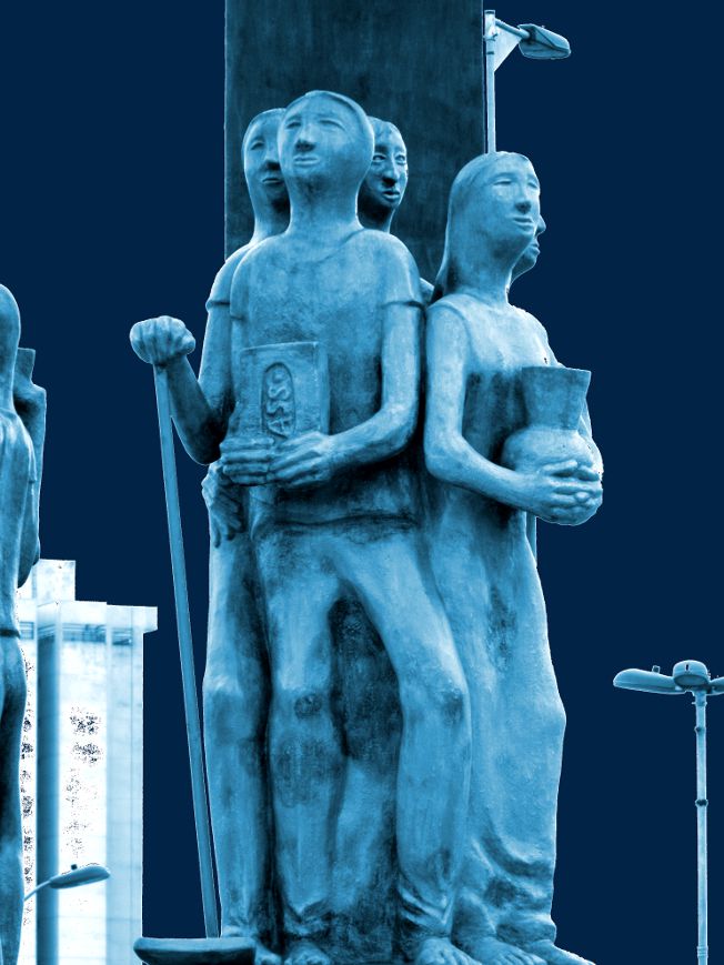 Obra do artista plastico Adélio Samo Sobrinho em homenagem ao imigrante sao-caetano-do-sul, homenagem-ao-imigrante, adelio-samo-sobrinho