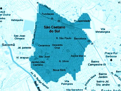 sao-caetano-do-sul, mapa